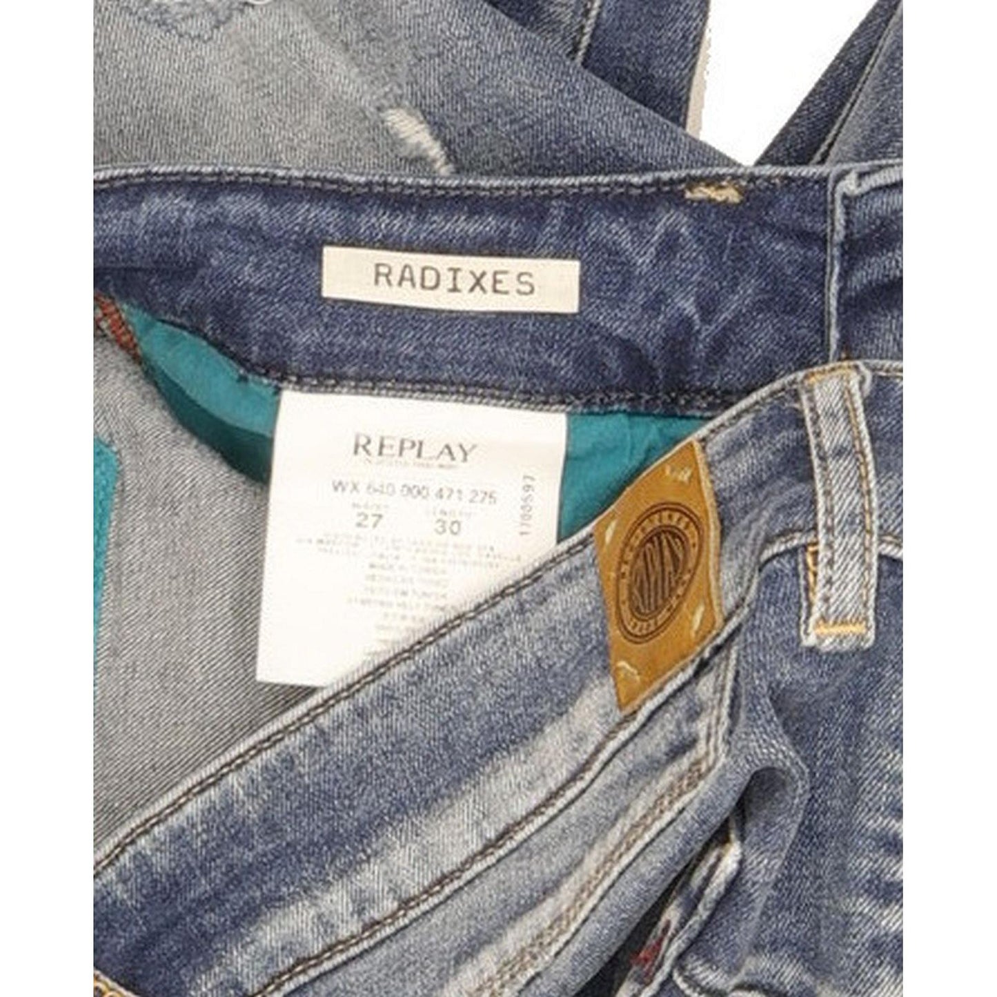 Replay Radixes Women Blue Skinny Slim Stretch Jeans W27 L30