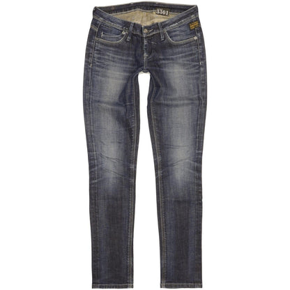 G-Star New Tag Women Blue Skinny Slim Stretch Jeans W27 L32