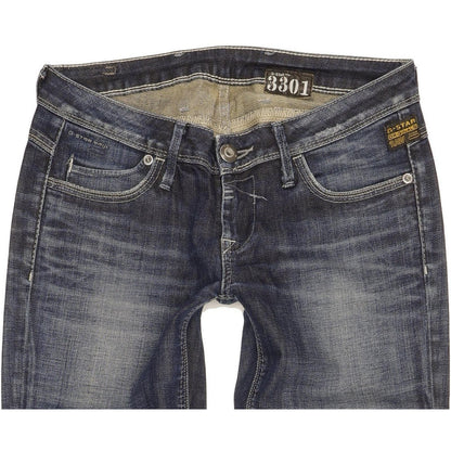 G-Star New Tag Women Blue Skinny Slim Stretch Jeans W27 L32