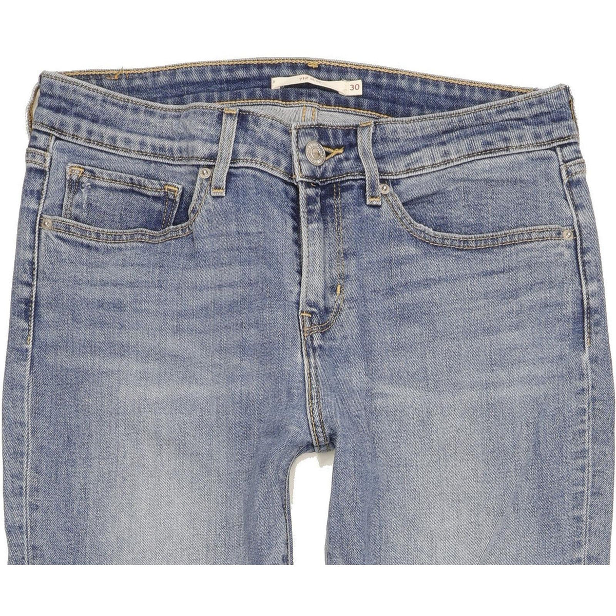 Levi's 712 Women Blue Straight Slim Jeans W30 L32