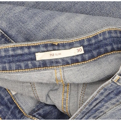 Levi's 712 Women Blue Straight Slim Jeans W30 L32