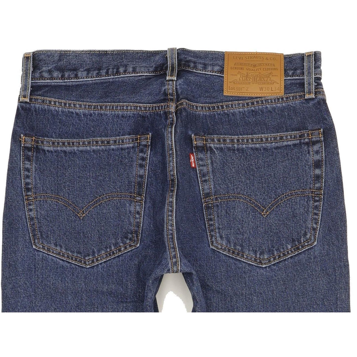 Levi's 551 Men Blue Straight Regular Stretch Jeans W30 L32
