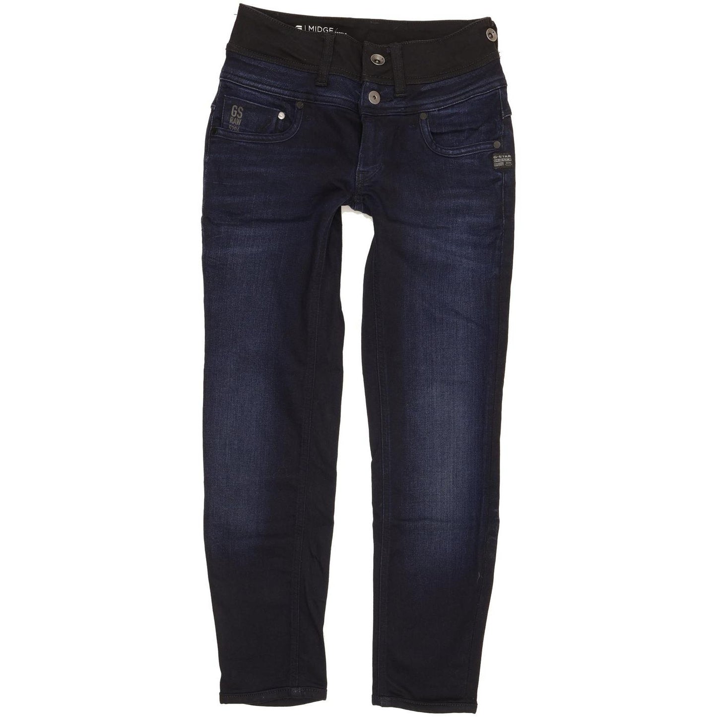 G-Star Attacc Women Navy Straight Slim Stretch Jeans W29 L26