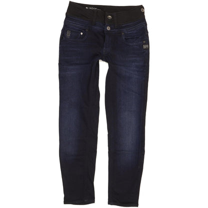 G-Star Attacc Women Navy Straight Slim Stretch Jeans W29 L26