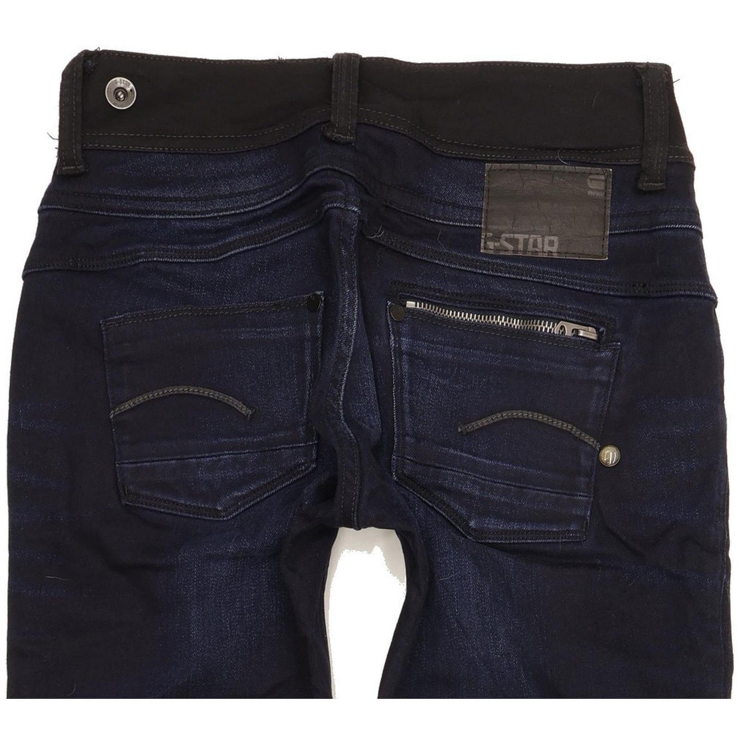 G-Star Attacc Women Navy Straight Slim Stretch Jeans W29 L26