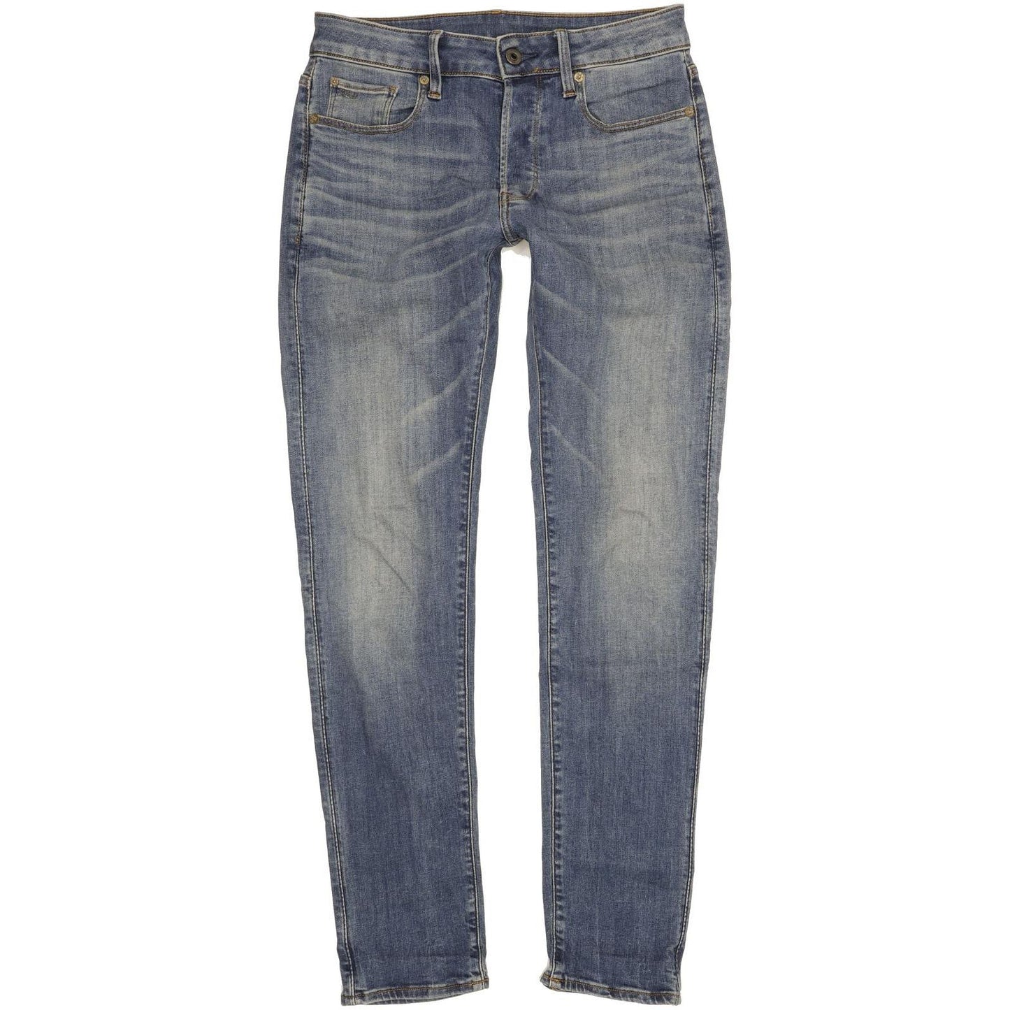 G-Star 3301 Men Blue Skinny Slim Stretch Jeans W28 L31