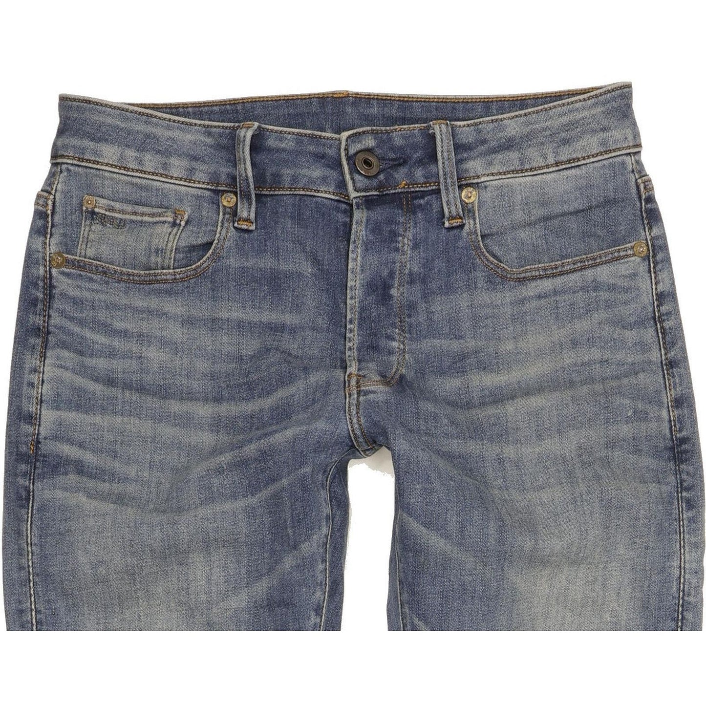 G-Star 3301 Men Blue Skinny Slim Stretch Jeans W28 L31