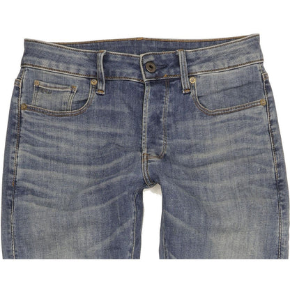 G-Star 3301 Men Blue Skinny Slim Stretch Jeans W28 L31