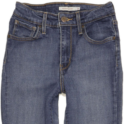 Levi's 721 Women Blue Skinny Slim Stretch Jeans W26 L27