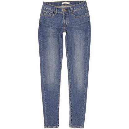 Levi's 710 Super Women Blue Skinny Slim Stretch Jeans W27 L30