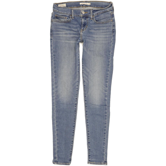 Levi's 710 Super Women Blue Skinny Slim Stretch Jeans W27 L30