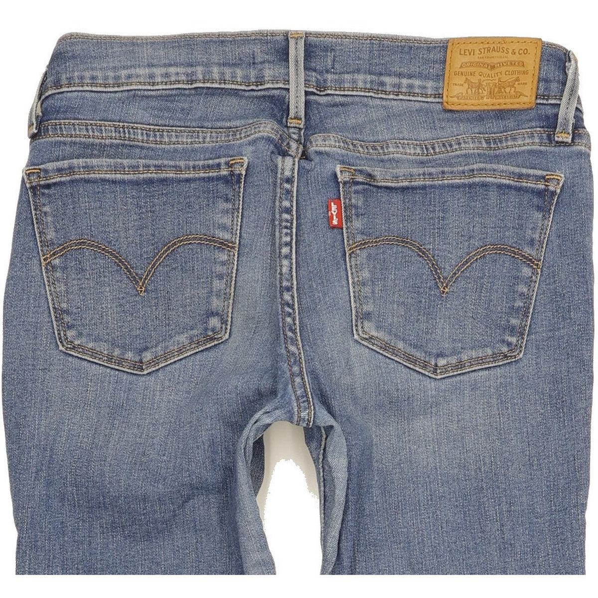 Levi's 710 Super Women Blue Skinny Slim Stretch Jeans W27 L30