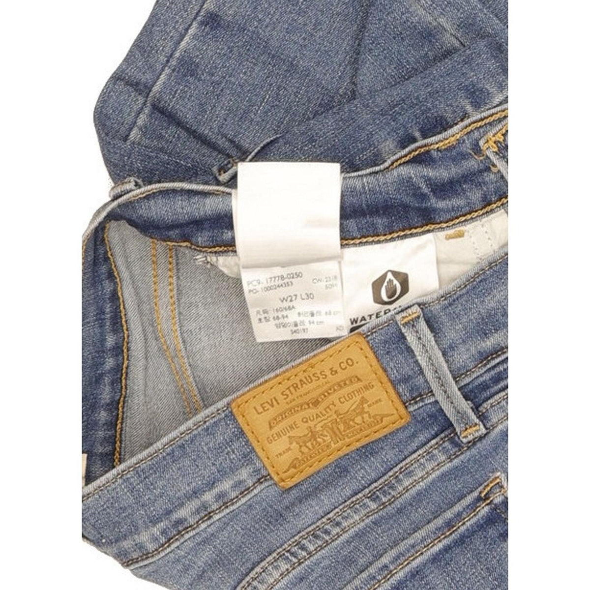 Levi's 710 Super Women Blue Skinny Slim Stretch Jeans W27 L30