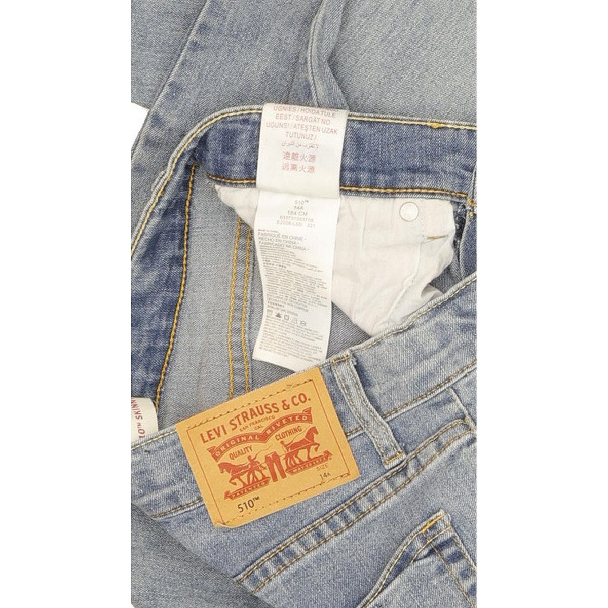 Levi's 510 Kids Blue Skinny Slim Stretch Jeans W26 L29