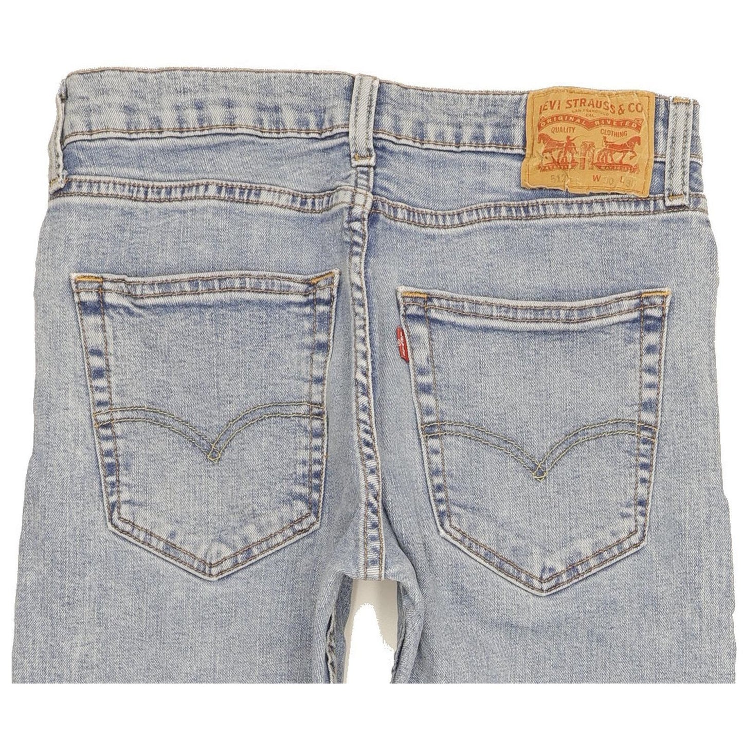 Levi's 512 Men Blue Tapered Slim Stretch Jeans W30 L28