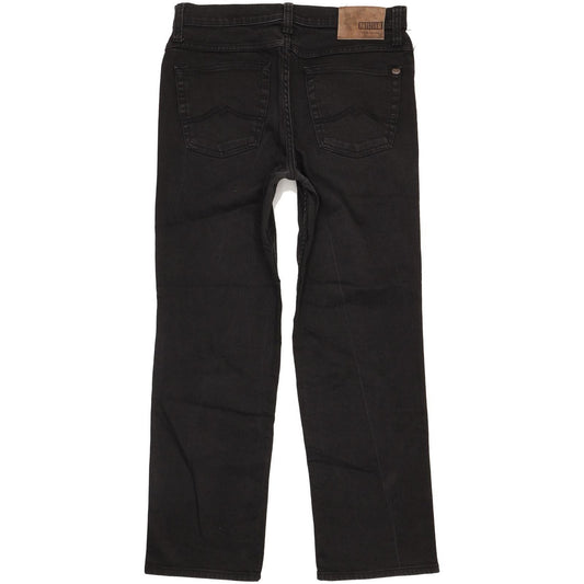 Mustang Tramper Men Black Straight Slim Stretch Jeans W33 L30