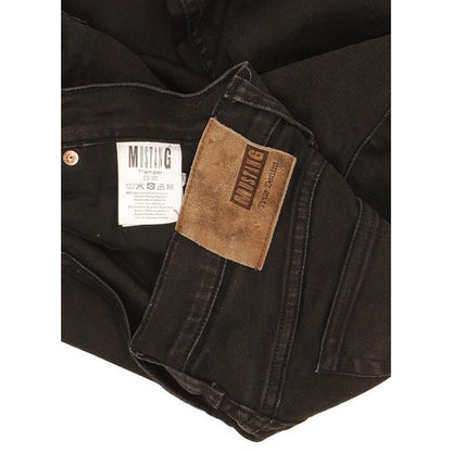 Mustang Tramper Men Black Straight Slim Stretch Jeans W33 L30