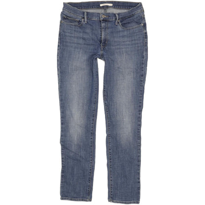 Levi's Slimming Women Blue Straight Slim Stretch Jeans W32 L32