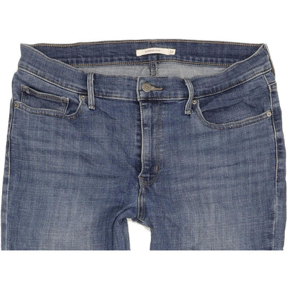 Levi's Slimming Women Blue Straight Slim Stretch Jeans W32 L32