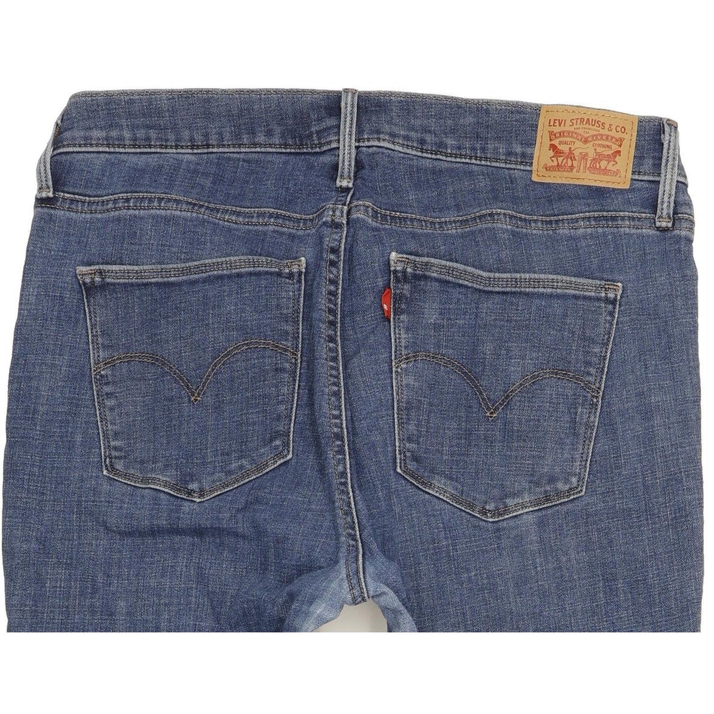 Levi's Slimming Women Blue Straight Slim Stretch Jeans W32 L32