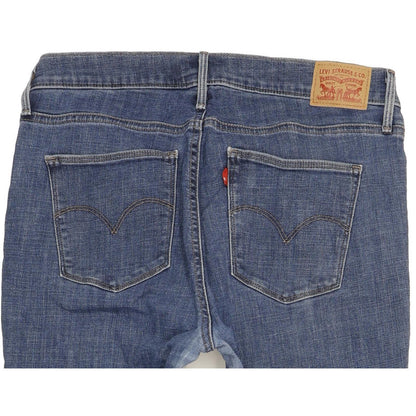 Levi's Slimming Women Blue Straight Slim Stretch Jeans W32 L32