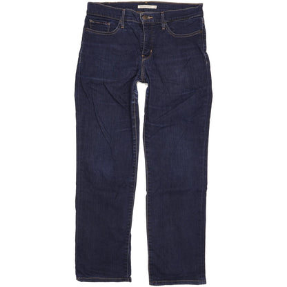 Levi's 314 Shaping Women Navy Straight Slim Stretch Jeans W29 L30