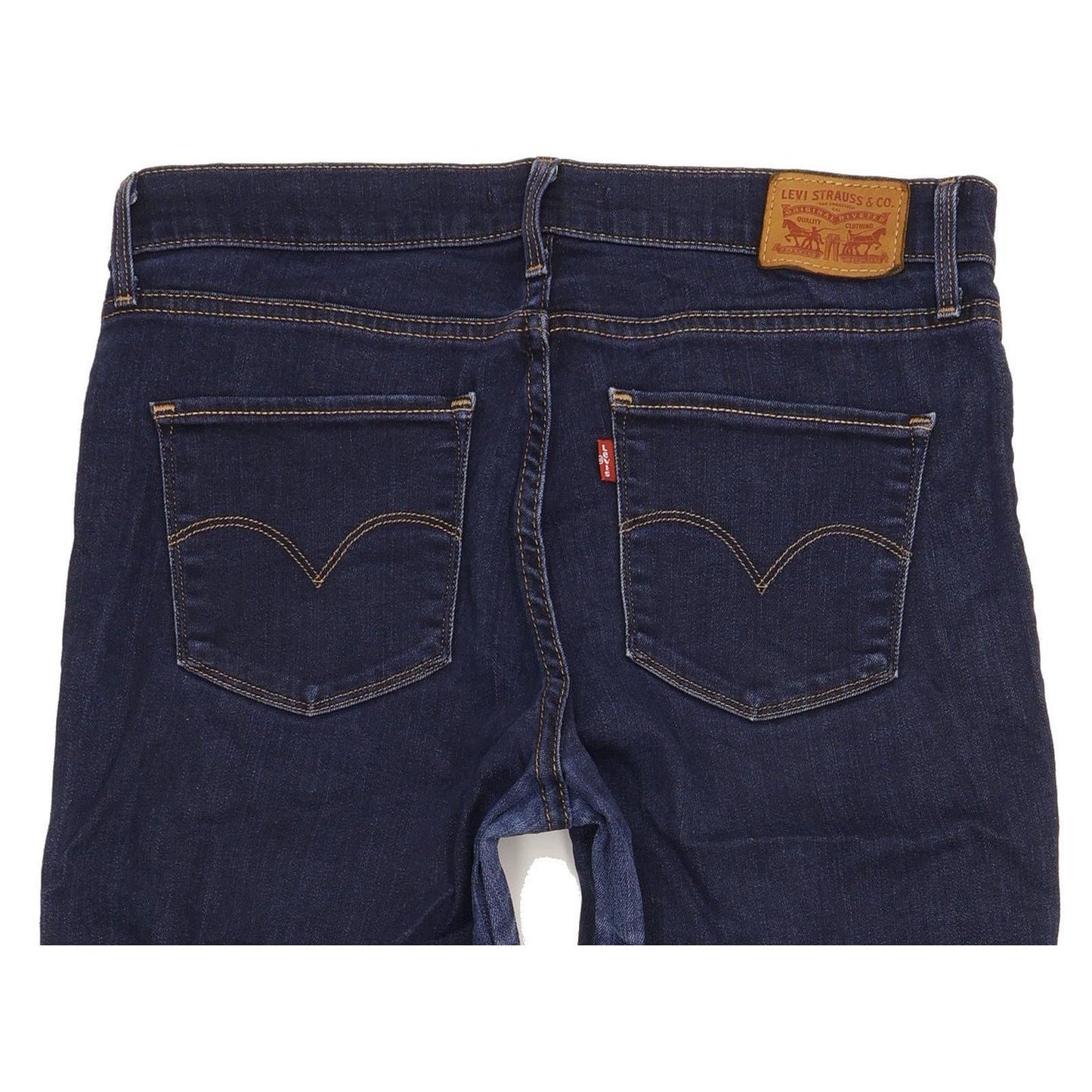 Levi's 314 Shaping Women Navy Straight Slim Stretch Jeans W29 L30