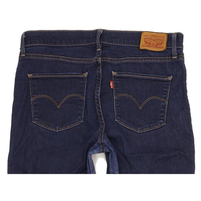 Levi's 314 Shaping Women Navy Straight Slim Stretch Jeans W29 L30