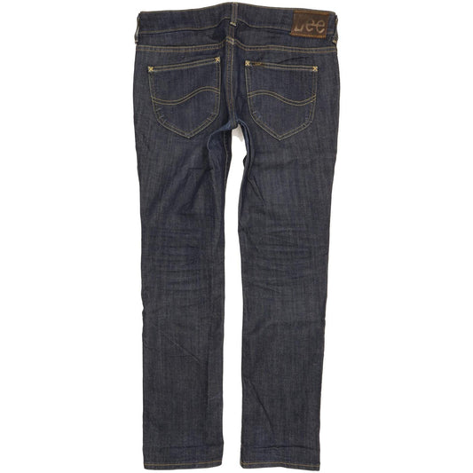 Lee Amy Women Navy Straight Slim Stretch Jeans W31 L30