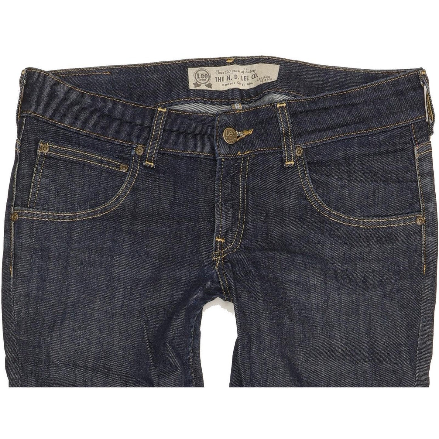 Lee Amy Women Navy Straight Slim Stretch Jeans W31 L30