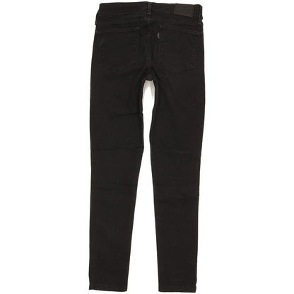 Levi's 711 Women Black Skinny Slim Stretch Jeans W26 L28