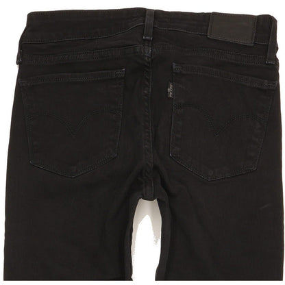 Levi's 711 Women Black Skinny Slim Stretch Jeans W26 L28