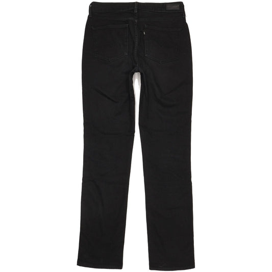 Levi's Demi Curve Women Black Straight Classic Stretch Jeans W29 L33