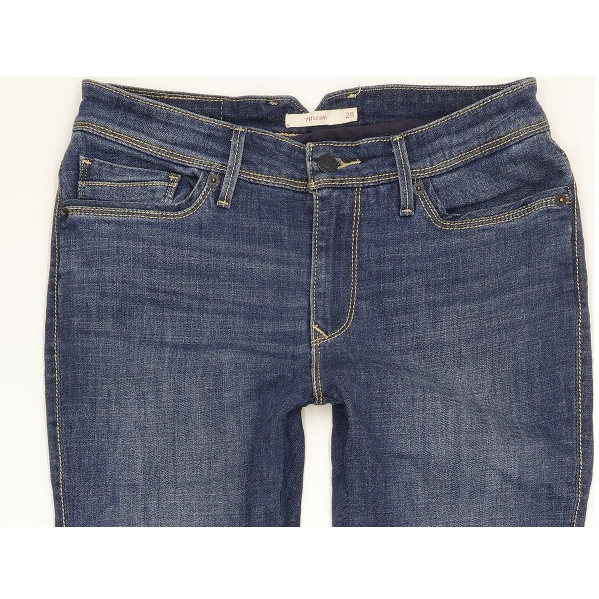 Levi's 711 Women Blue Skinny Slim Jeans W28 L27