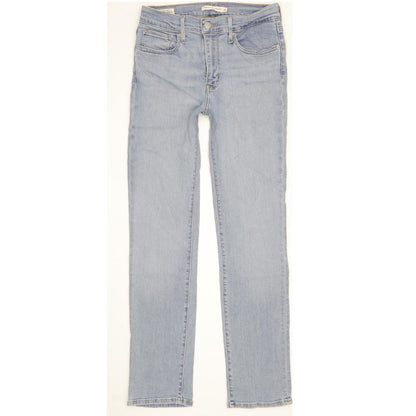 Levi's 724 Women Blue Straight Slim Stretch Jeans W28 L30