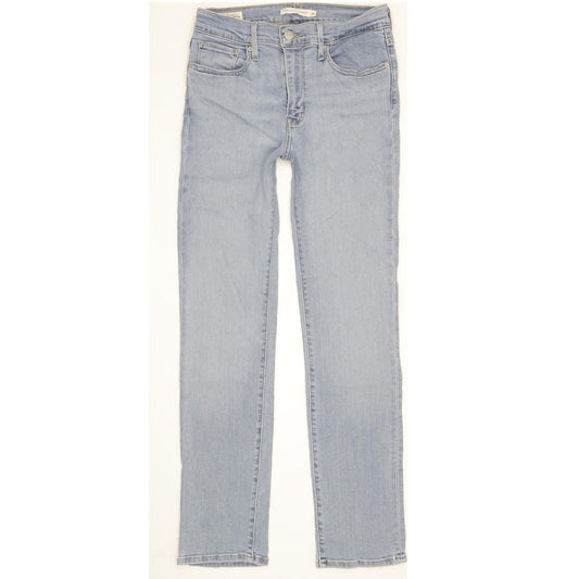 Levi's 724 Women Blue Straight Slim Stretch Jeans W28 L30
