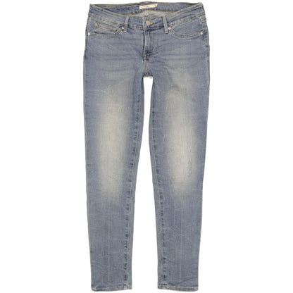 Levi's 711 Women Blue Skinny Slim Stretch Jeans W28 L30