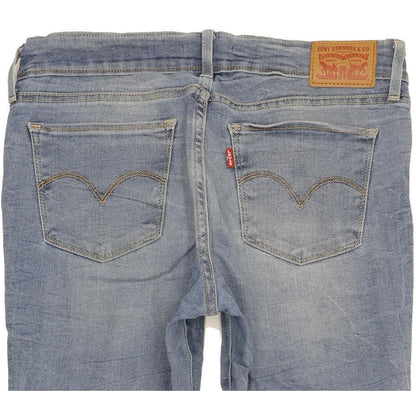 Levi's 711 Women Blue Skinny Slim Stretch Jeans W28 L30