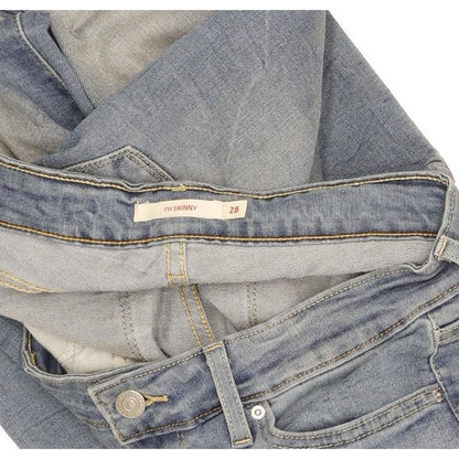 Levi's 711 Women Blue Skinny Slim Stretch Jeans W28 L30