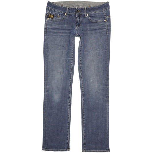 G-Star Midge Women Blue Straight Slim Stretch Jeans W31 L33
