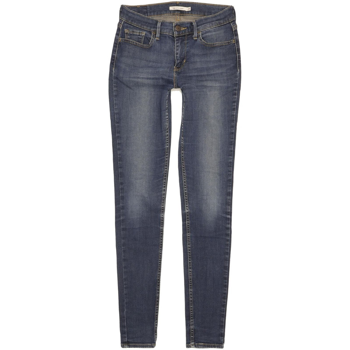 Levi's 710 Super Women Blue Skinny Slim Stretch Jeans W28 L32