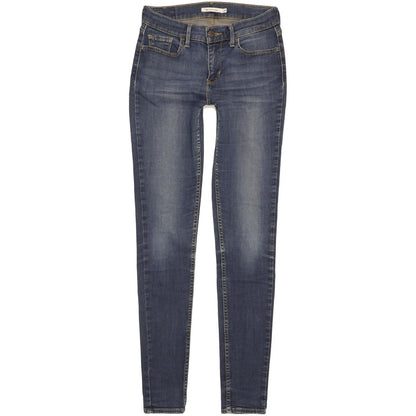 Levi's 710 Super Women Blue Skinny Slim Stretch Jeans W28 L32