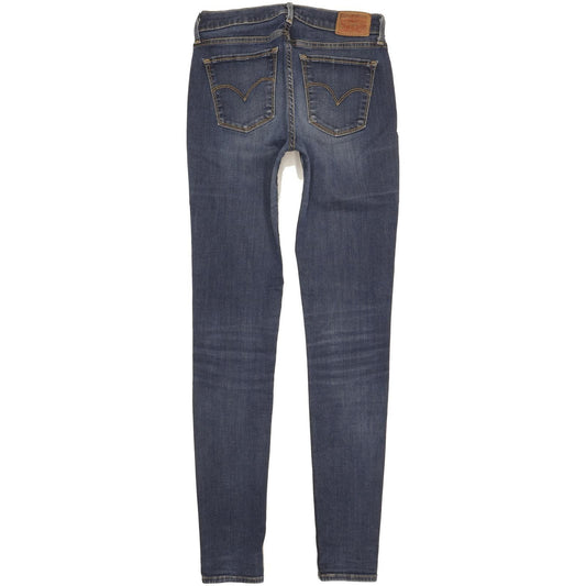 Levi's 710 Super Women Blue Skinny Slim Stretch Jeans W28 L32
