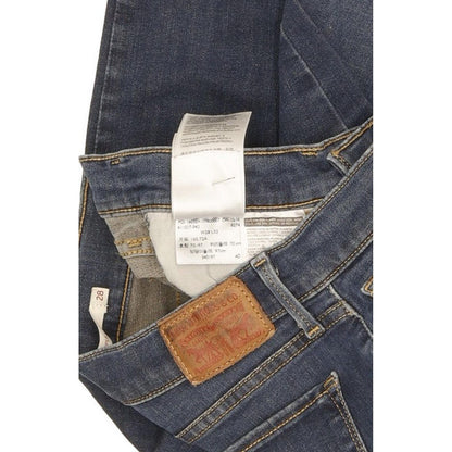 Levi's 710 Super Women Blue Skinny Slim Stretch Jeans W28 L32