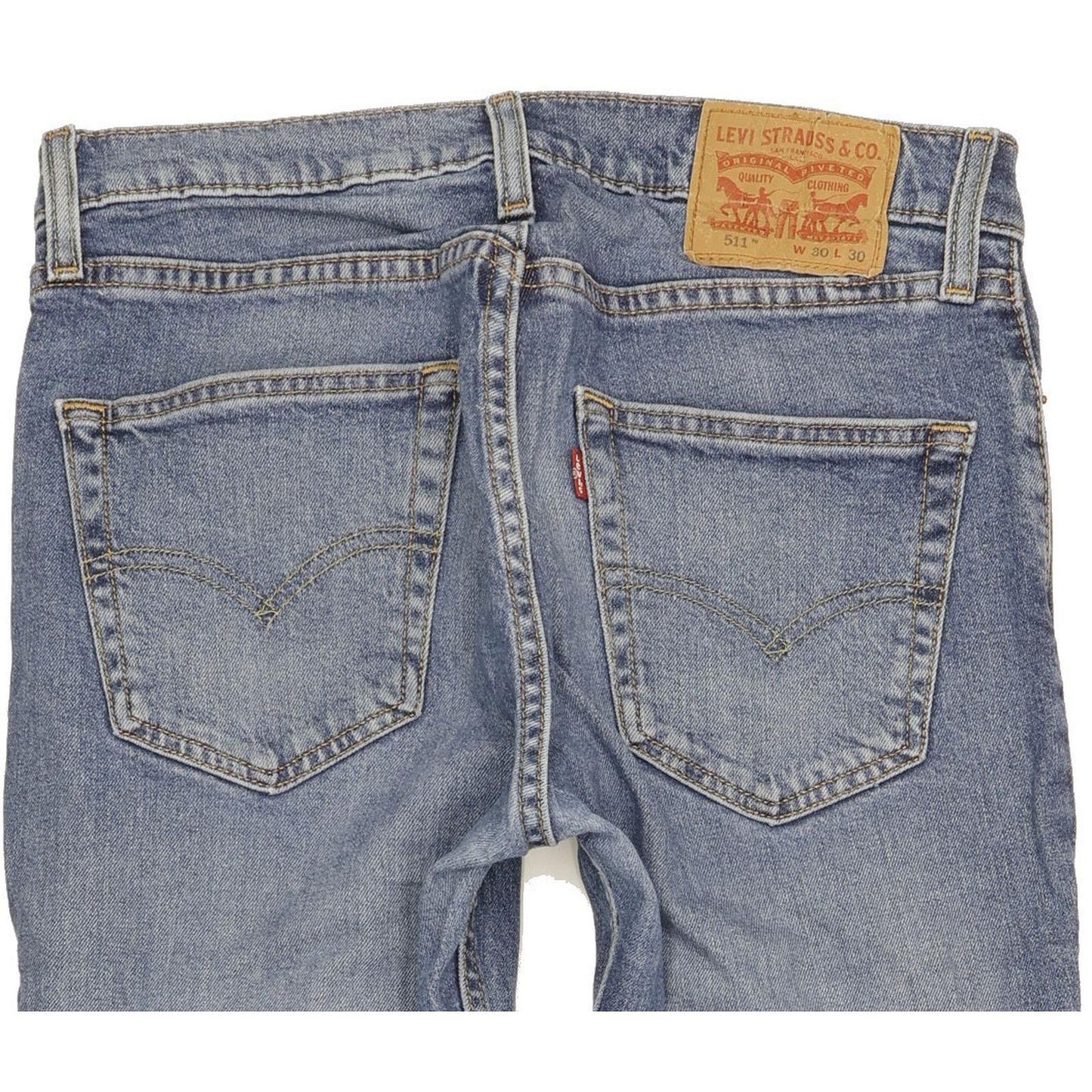 Levi's 511 Men Blue Straight Slim Jeans W30 L30
