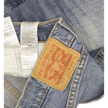 Levi's 511 Men Blue Straight Slim Jeans W30 L30