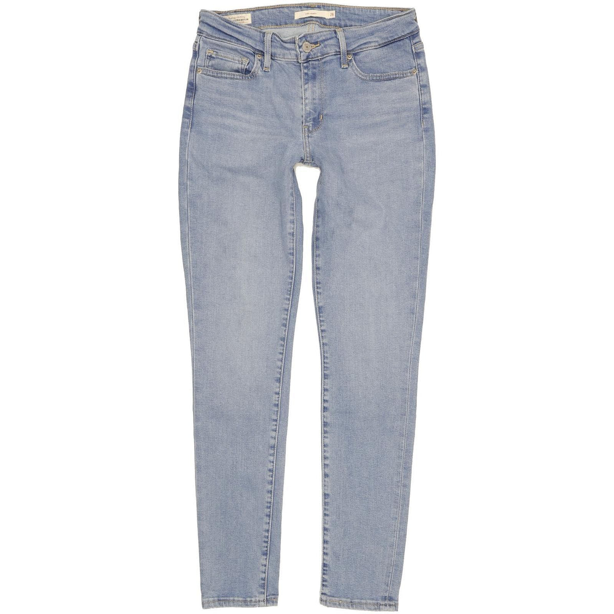 Levi's 711 Women Blue Skinny Slim Stretch Jeans W26 L29