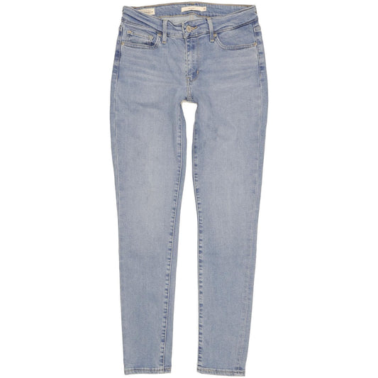 Levi's 711 Women Blue Skinny Slim Stretch Jeans W26 L29
