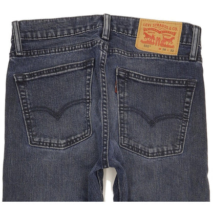 Levi's 510 Men Blue Skinny Slim Stretch Jeans W28 L31