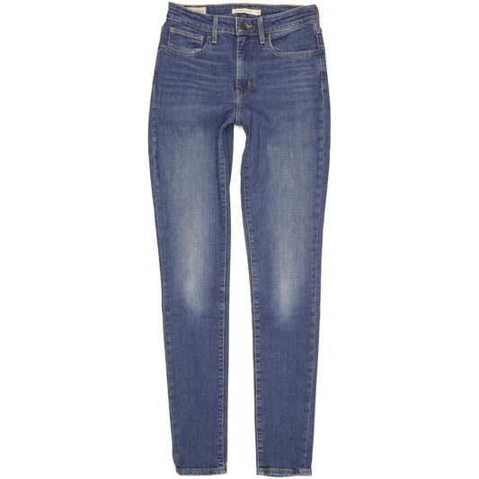 Levi's 721 Women Blue Skinny Slim Stretch Jeans W28 L34